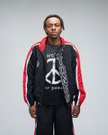 Nylon Peace Jacket - Black/Red