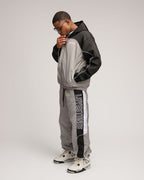 2 Tone Lovestones Windbreaker Set - Grey & Black