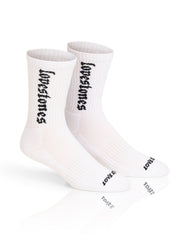 White/Black Crew Socks