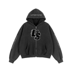 Double Heart LS Jacket - Black & White