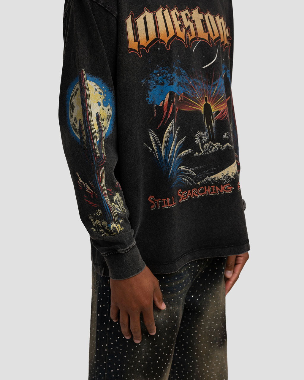 Road to Paradise Long Slevee T-Shirt - Black