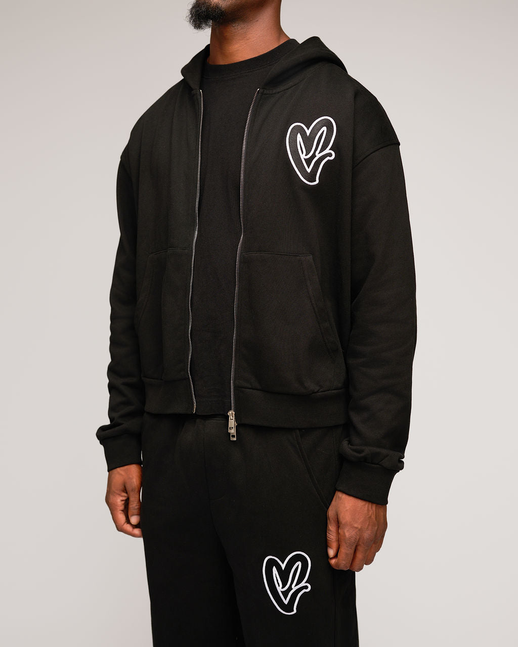Staple Heart Jacket - Black
