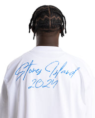 Peaceful Stones Island T-Shirt - Blue