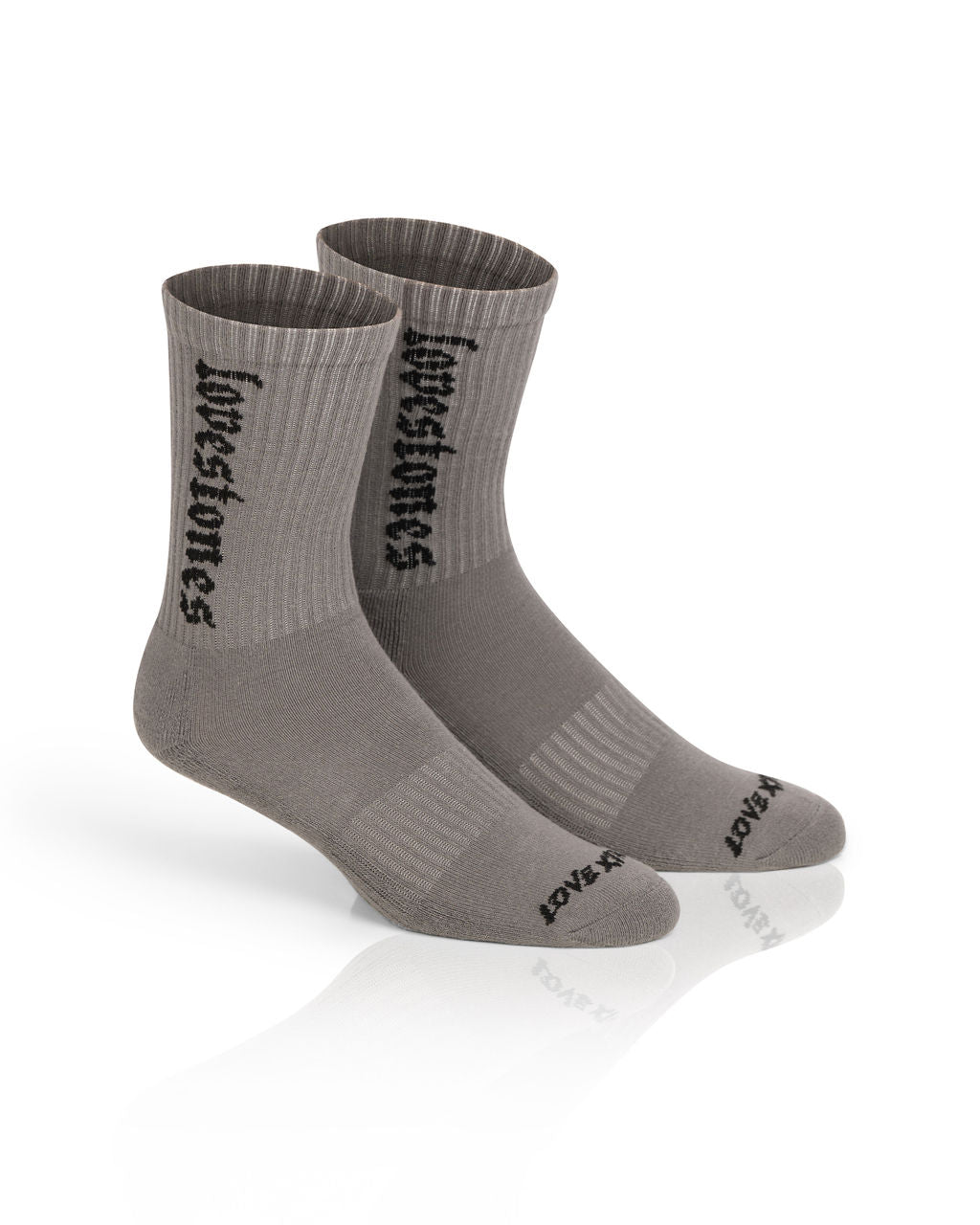 Stone Grey Crew Socks