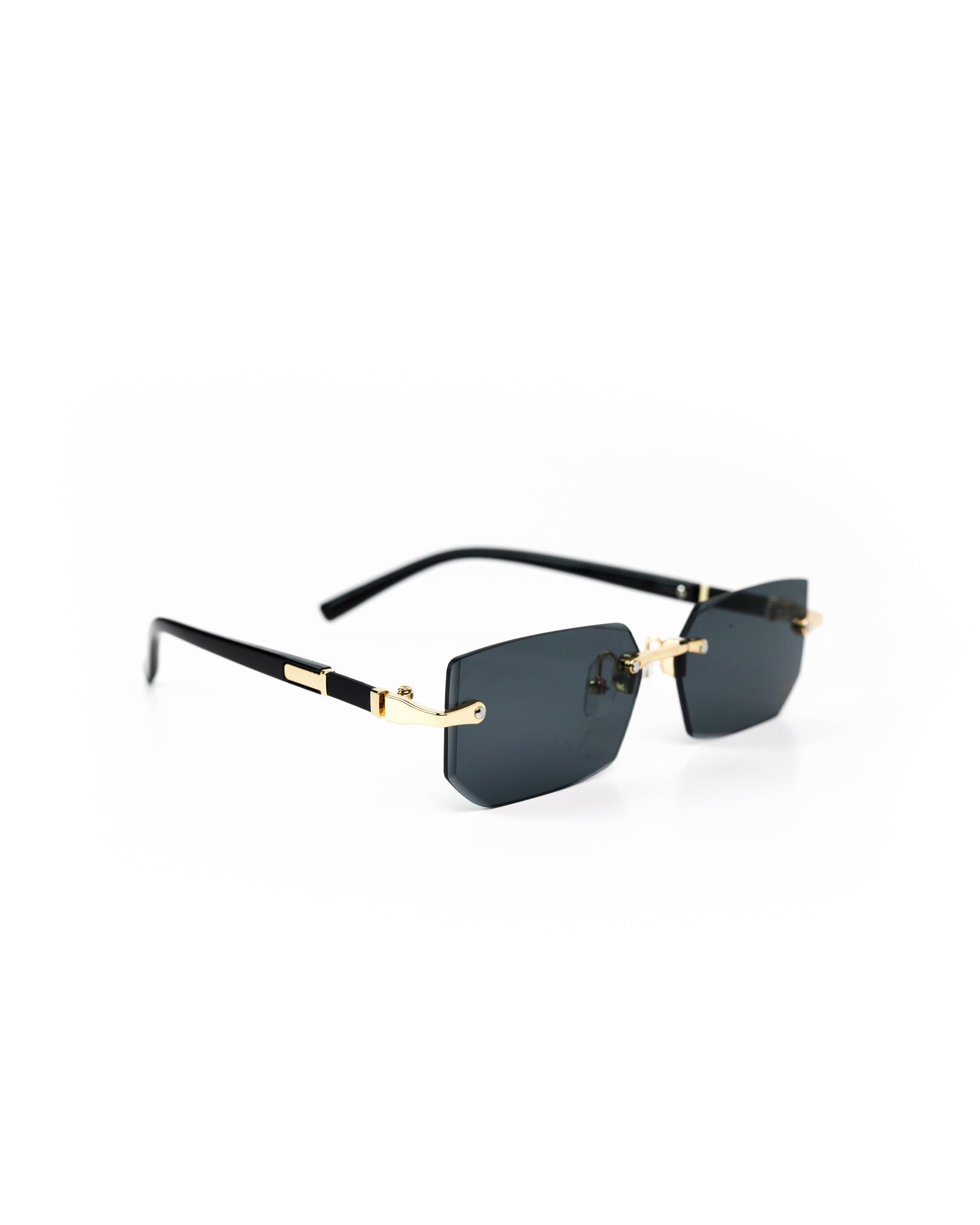 Sunglasses - with Gold Detail & Black Gradient Lens