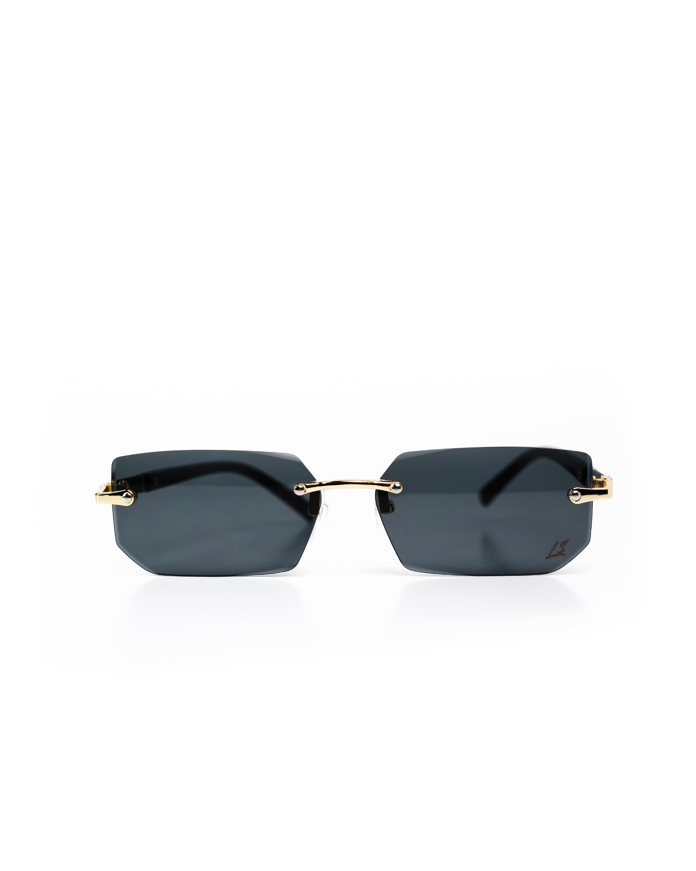 Sunglasses - with Gold Detail & Black Gradient Lens