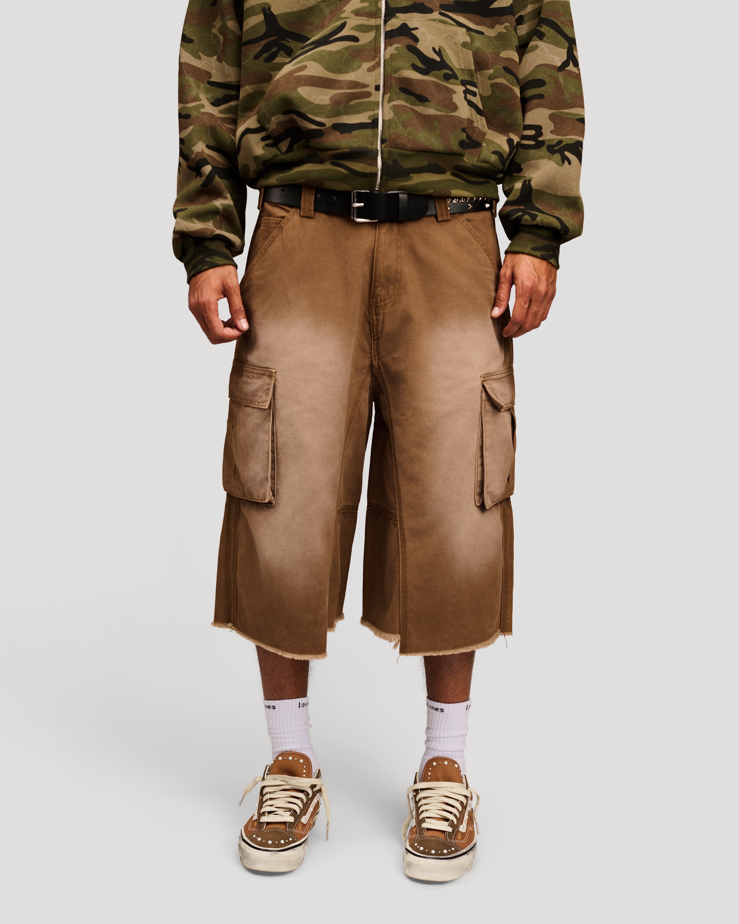 Khaki Cargo Shorts