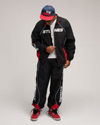 Freedom Nylon Jogging Set - Black/Red