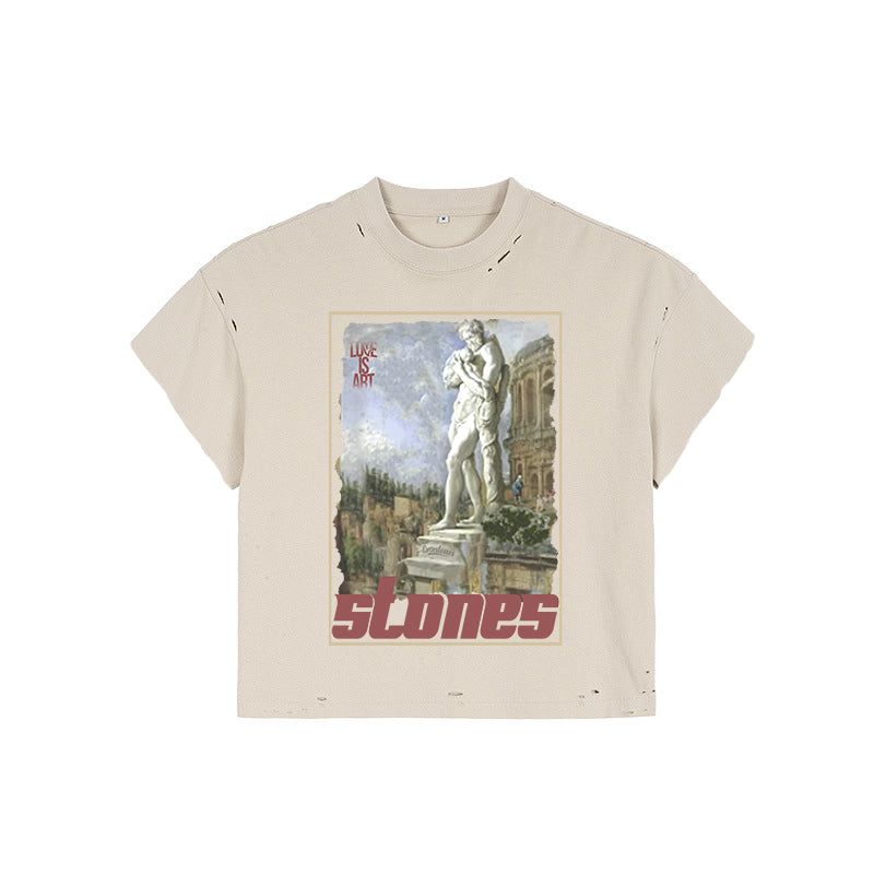 Lovestones Art Gallery T-Shirt - Creme