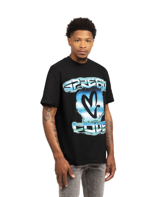 “Exclusive” Graphic Spread Love T-Shirt - Turquoise ￼