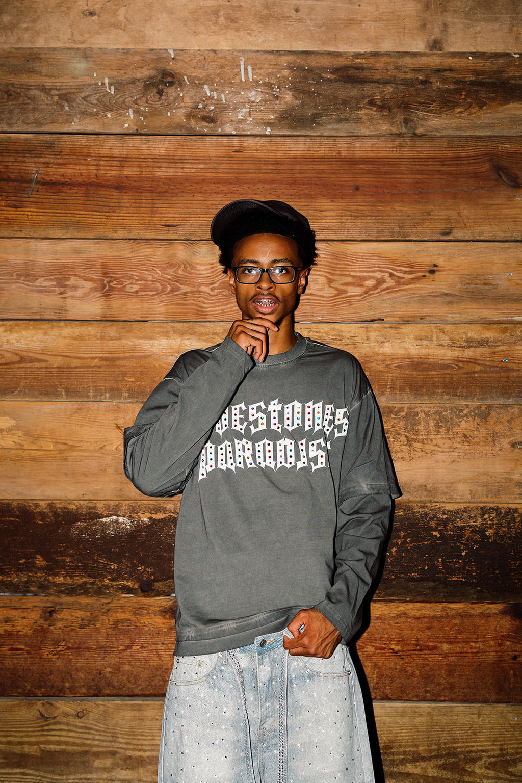 Paradise Staple Long Slevee T-Shirt - Grey