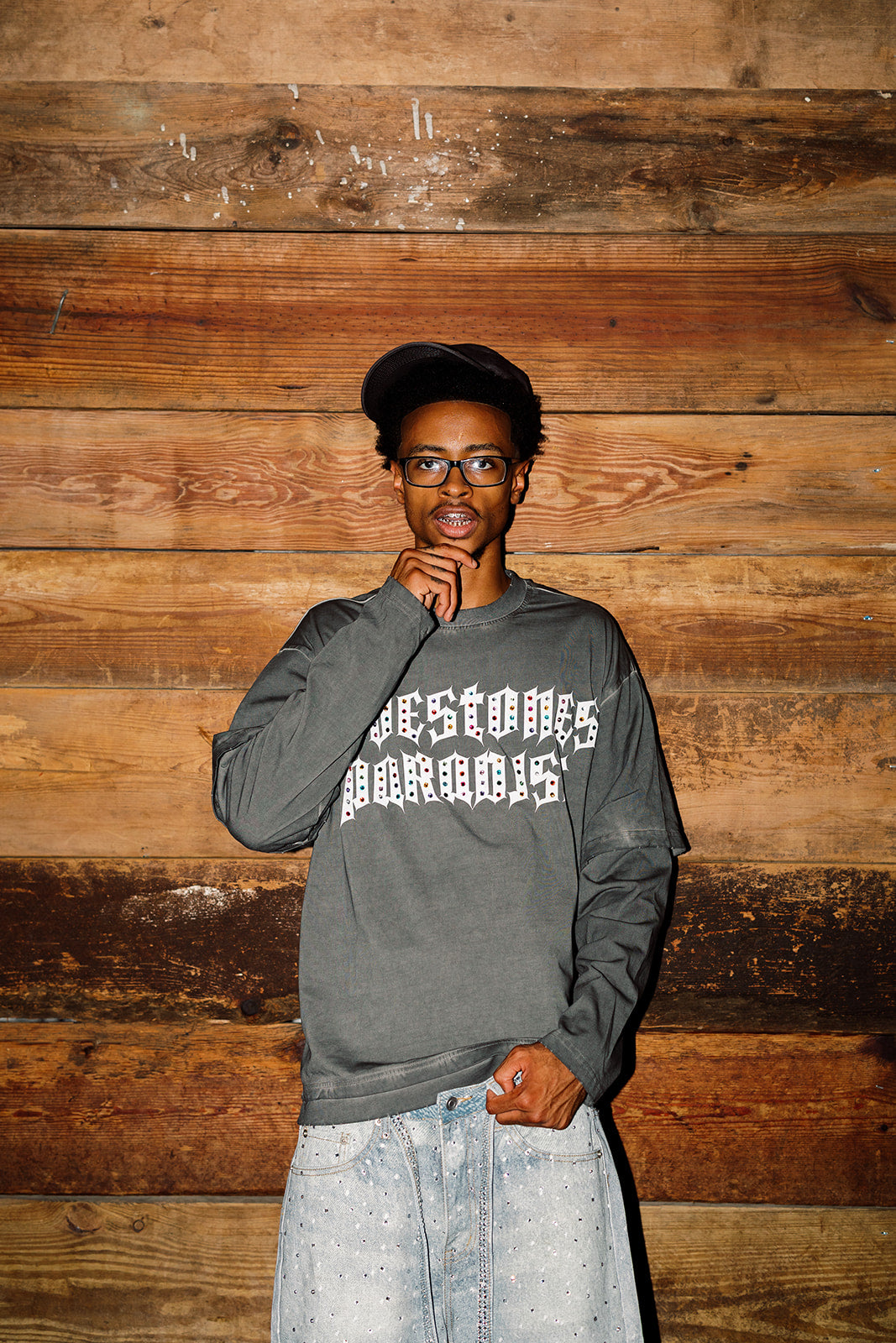 Paradise Staple Long Slevee T-Shirt - Grey