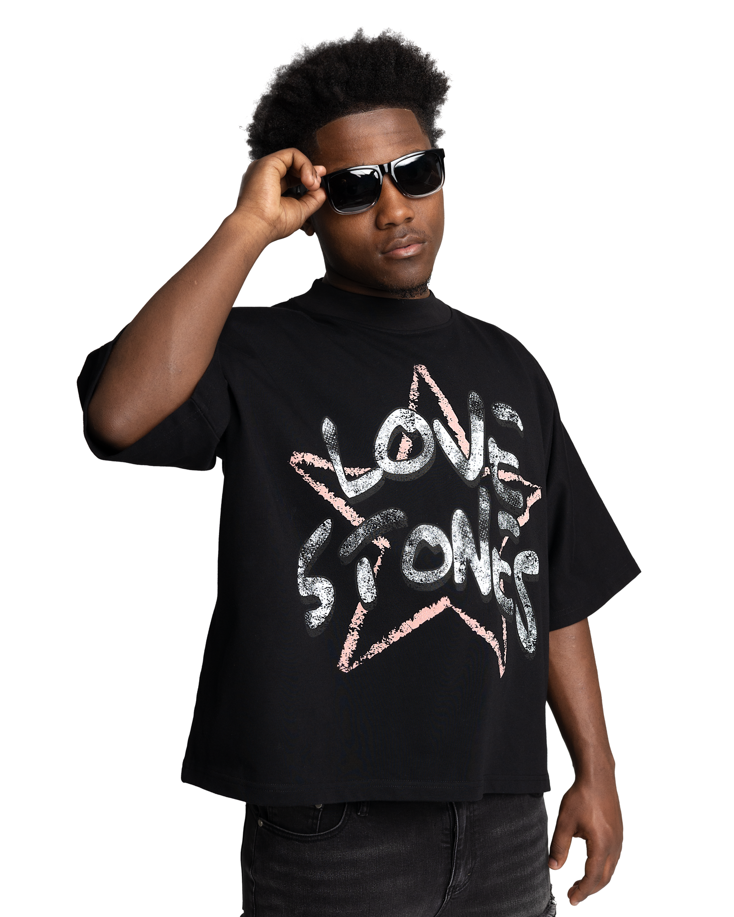 “Exclusive” Island Star T-Shirt - Black & Red