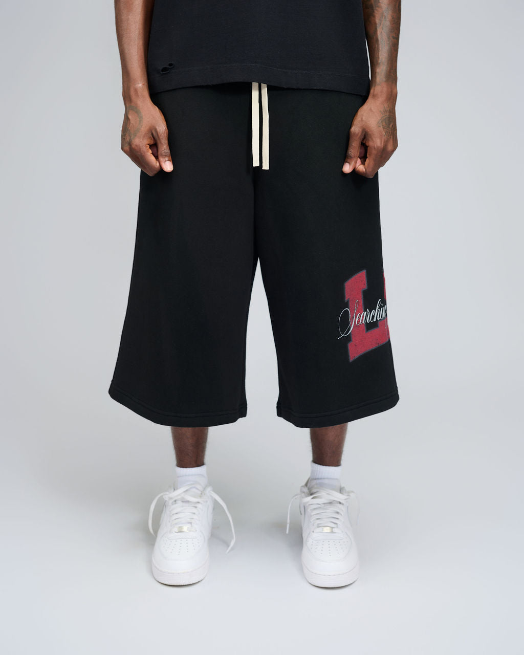 Peace LS Capri Pants - Black/Red