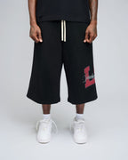 Peace LS Capri Pants - Black/Red