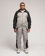 2 Tone Lovestones Windbreaker Set - Grey & Black