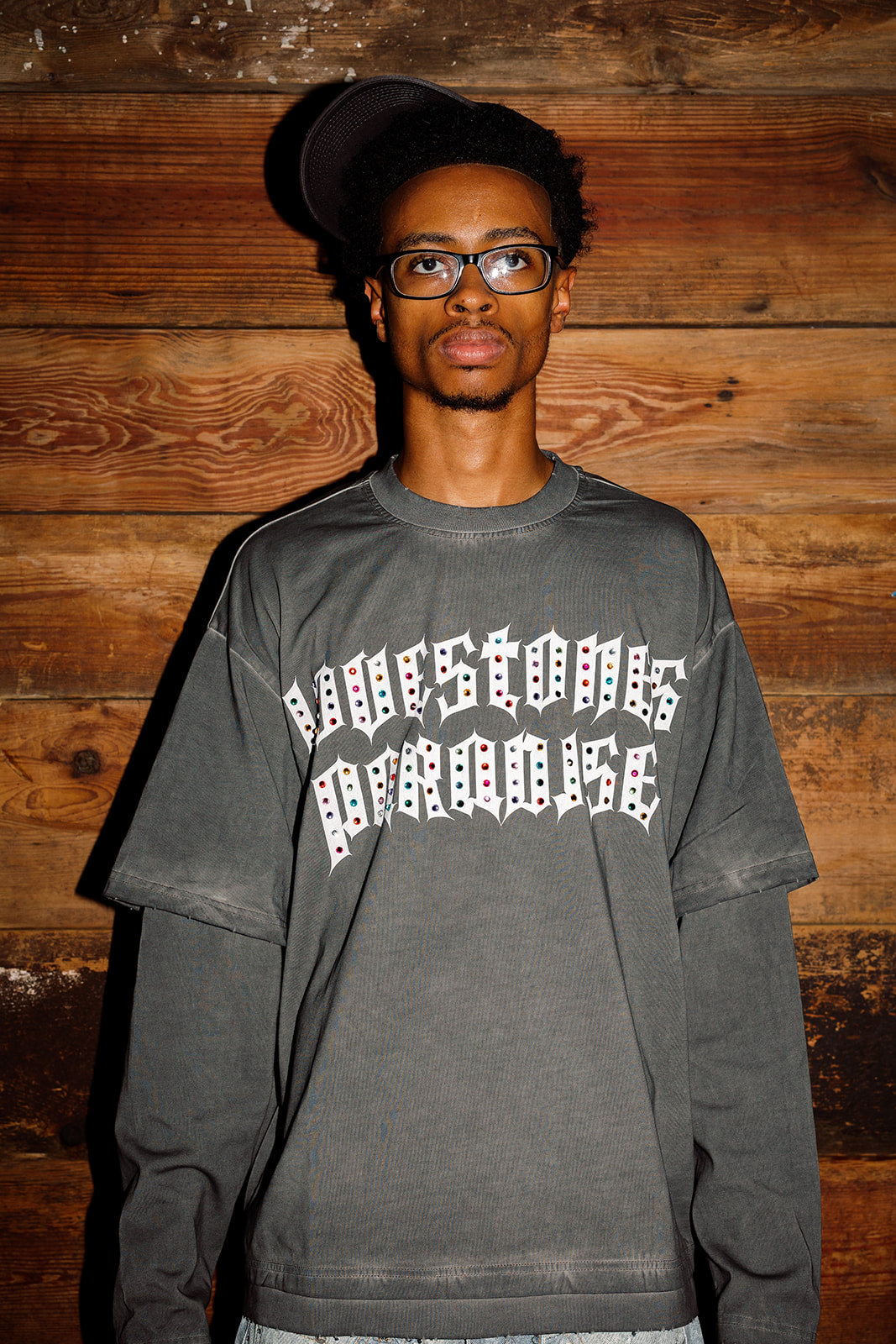Paradise Staple Long Slevee T-Shirt - Grey