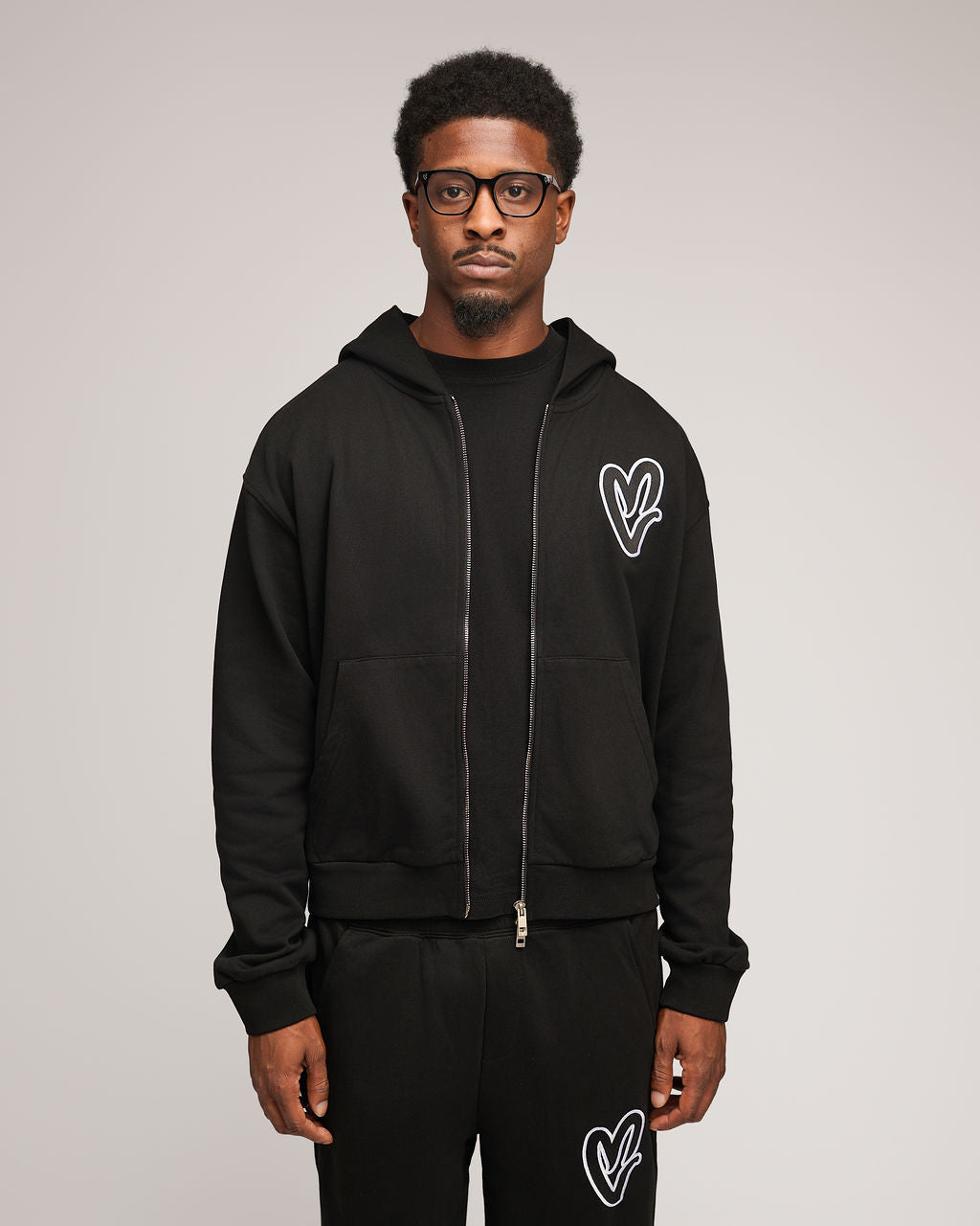 Staple Heart Jacket - Black