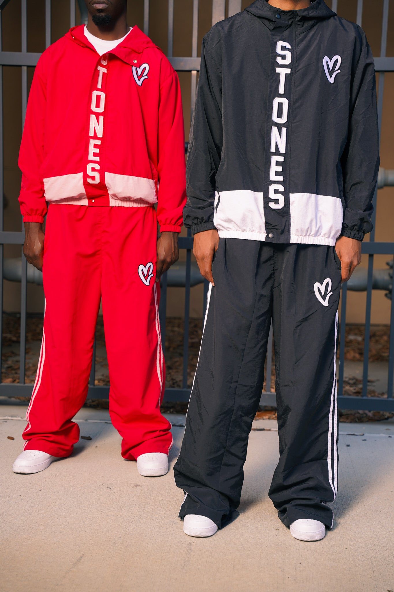 “Coming soon” Stones Nylon Val Set - Red & Pink