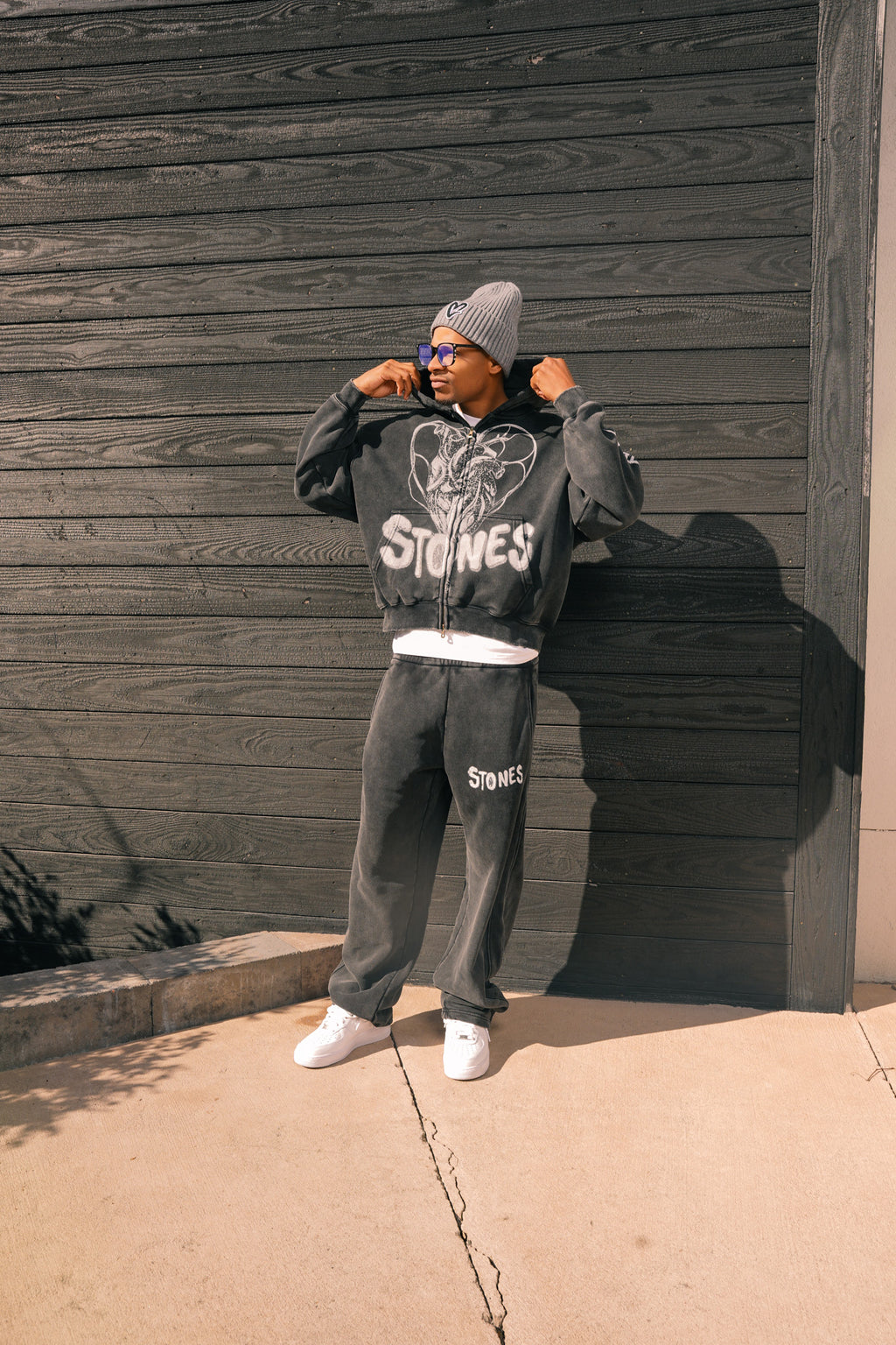 The Love of Stones Val Set - White & Grey