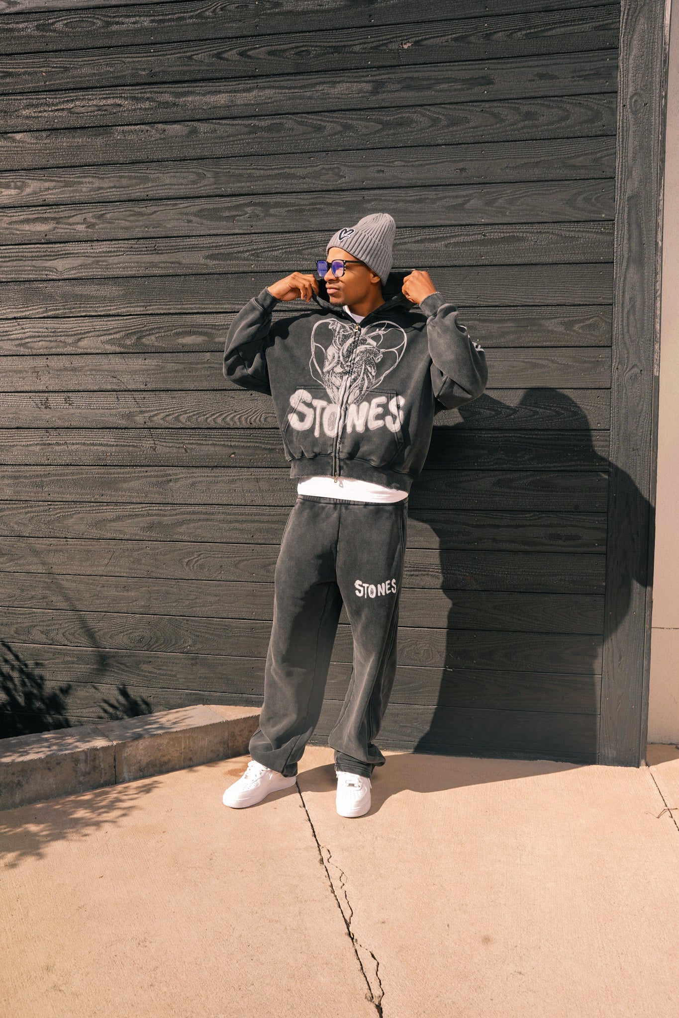 The Love of Stones Val Set - White & Grey