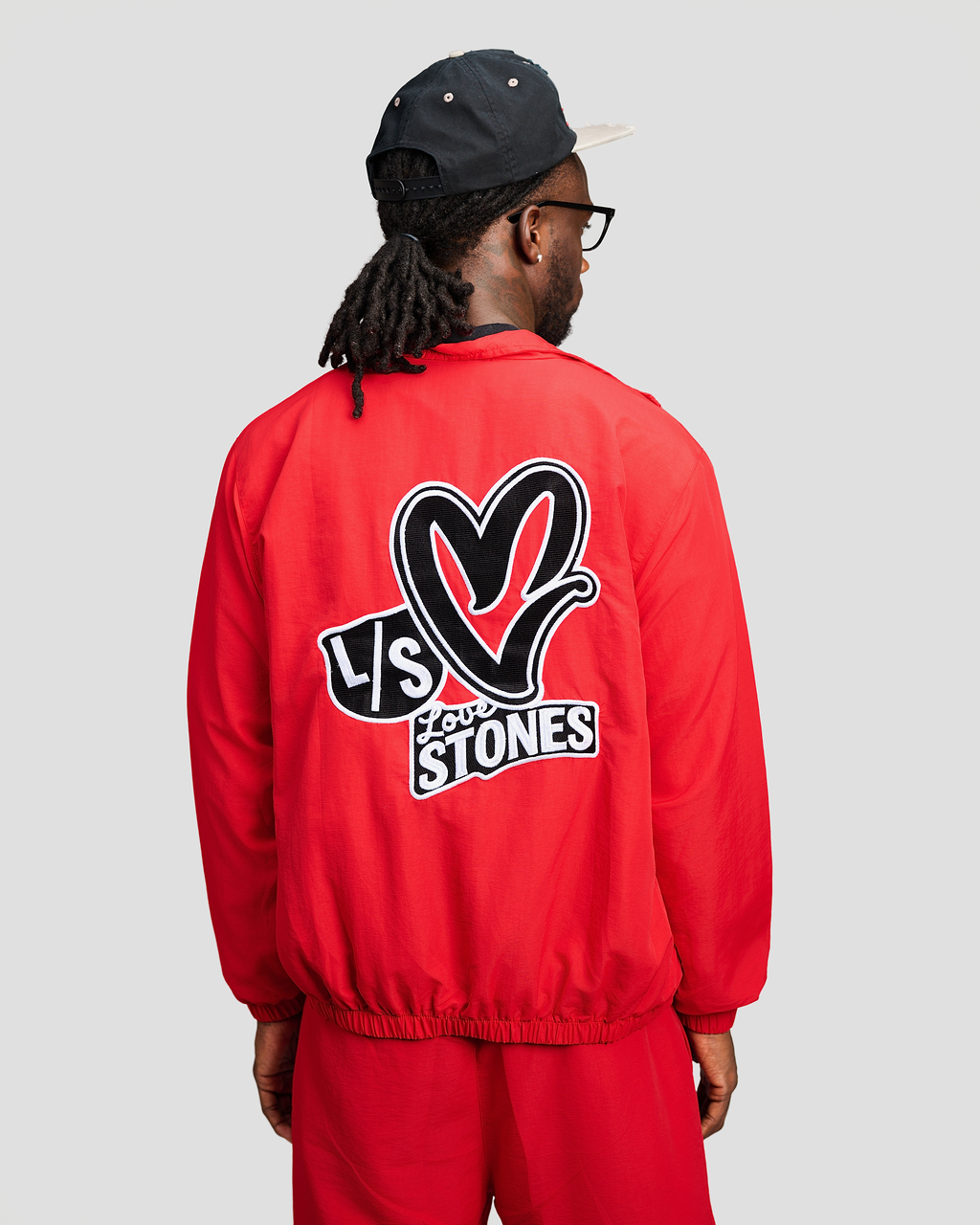 Nylon Triple Logo Set- Red