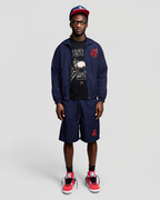 Nylon Triple Logo Set- Navy Blue