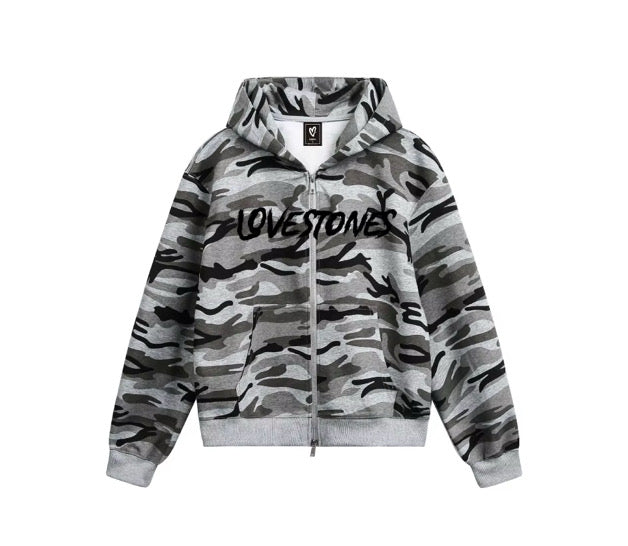 Lovestones Camo Jacket  - Grey Camo "Order a Size Up"