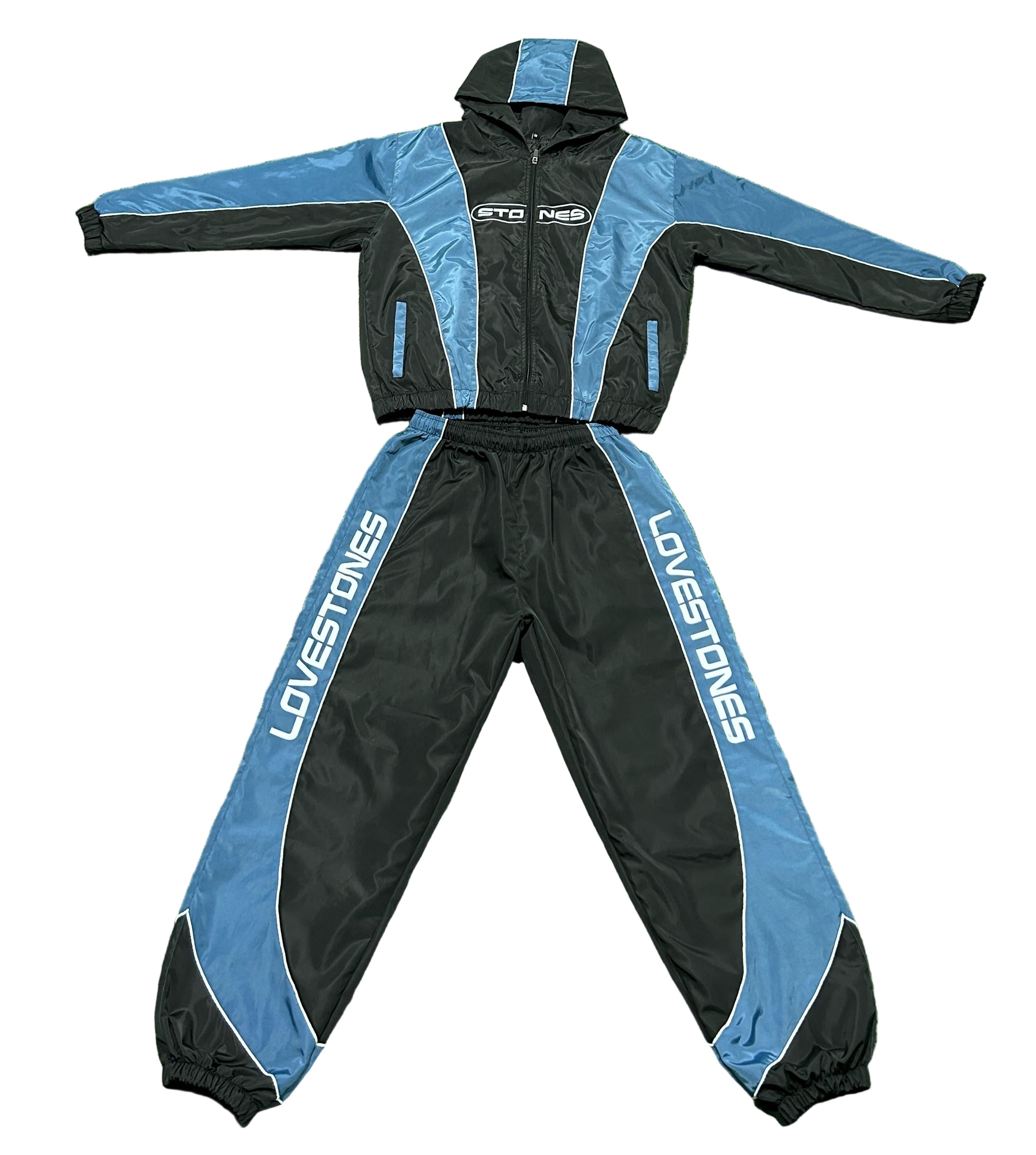 Coming Soon 
Viper Nylon Windbreaker Set - Black & Gamma Blue