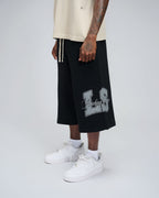 Peace LS Capri Pants - Black & Grey