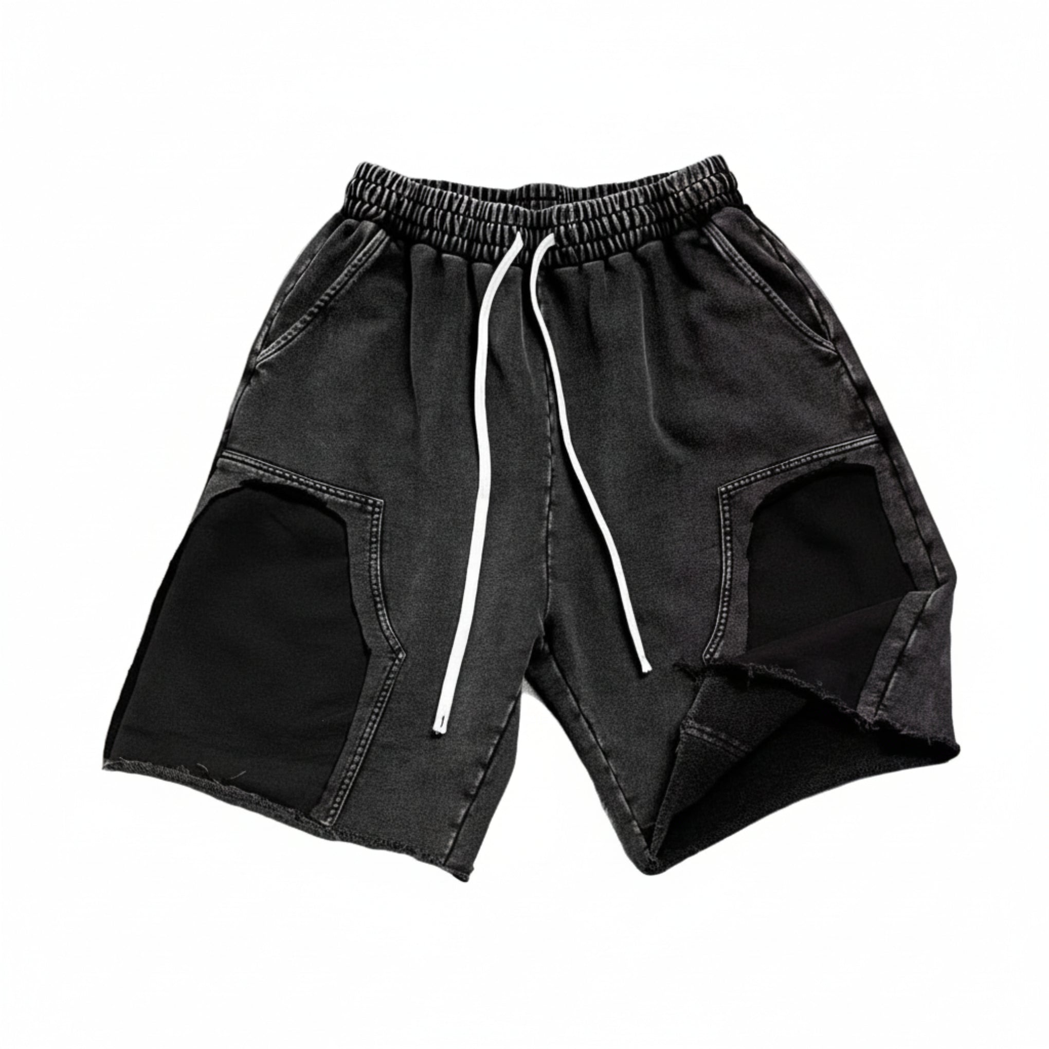 French Terry Carpenter Shorts - Black