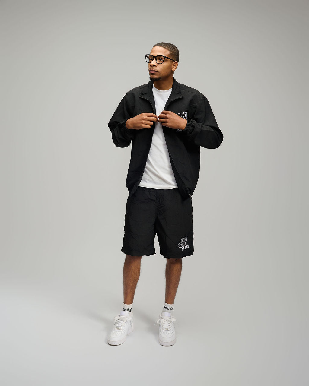 Nylon Triple Logo Set - Black
