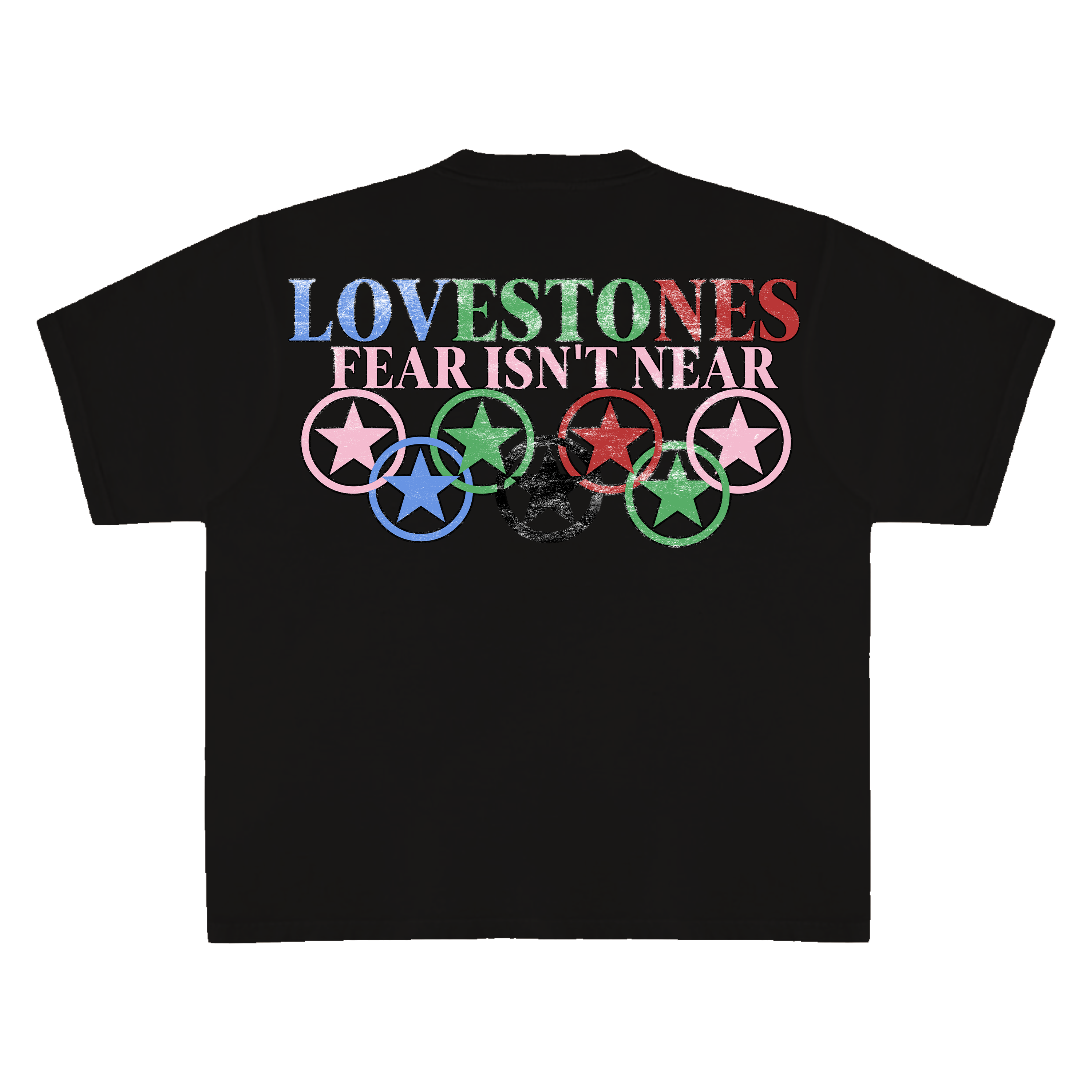 Love Stones Palms T-Shirt - Black