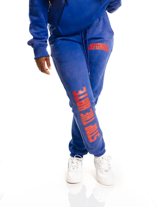 (StopTheHate) Joggers - Blue & Red
