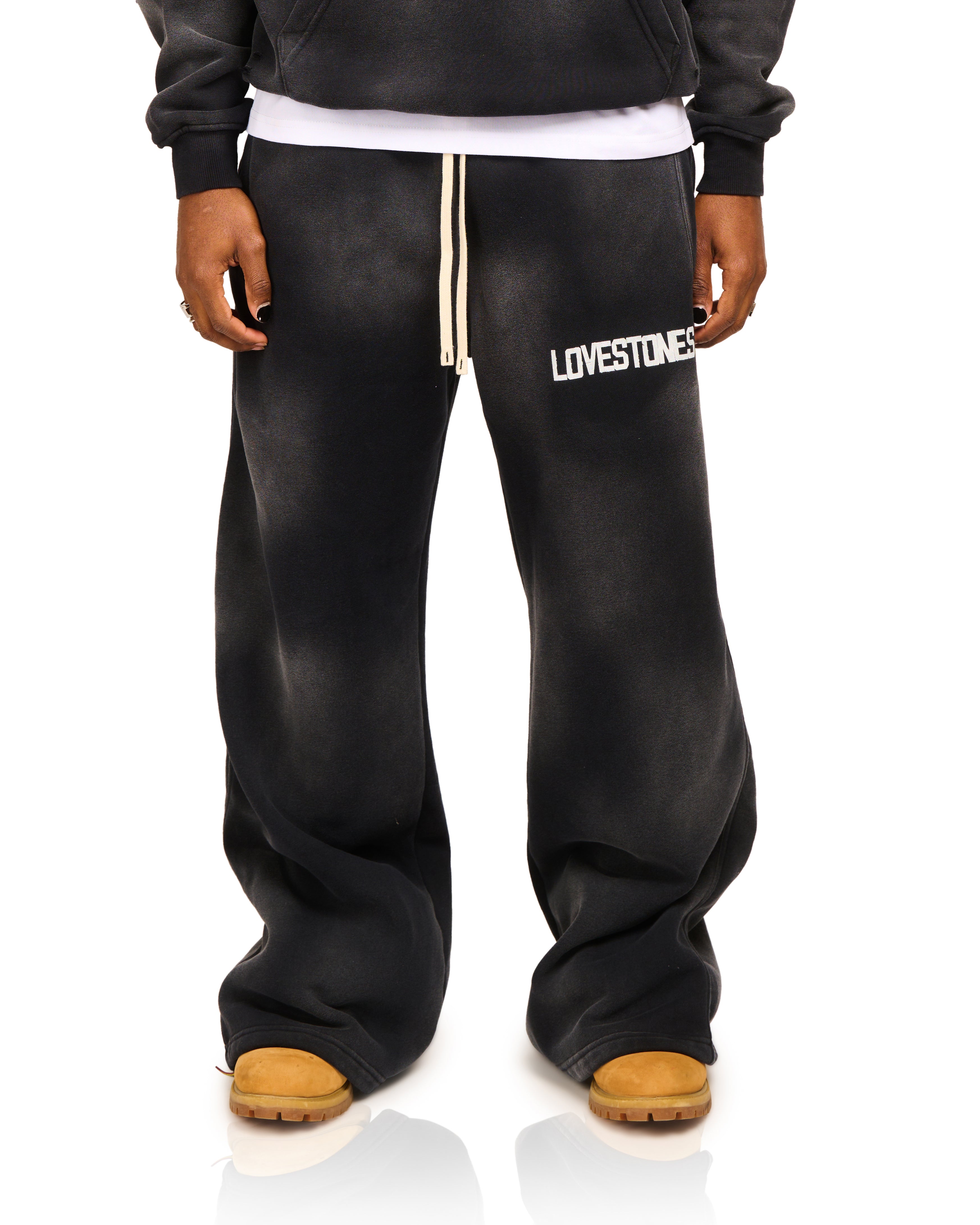 “Limited” Stones Mountain Flare Pants - White