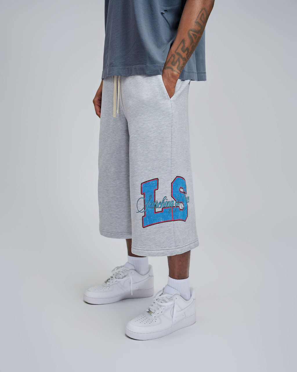 Peace LS Capri Pants - Grey
