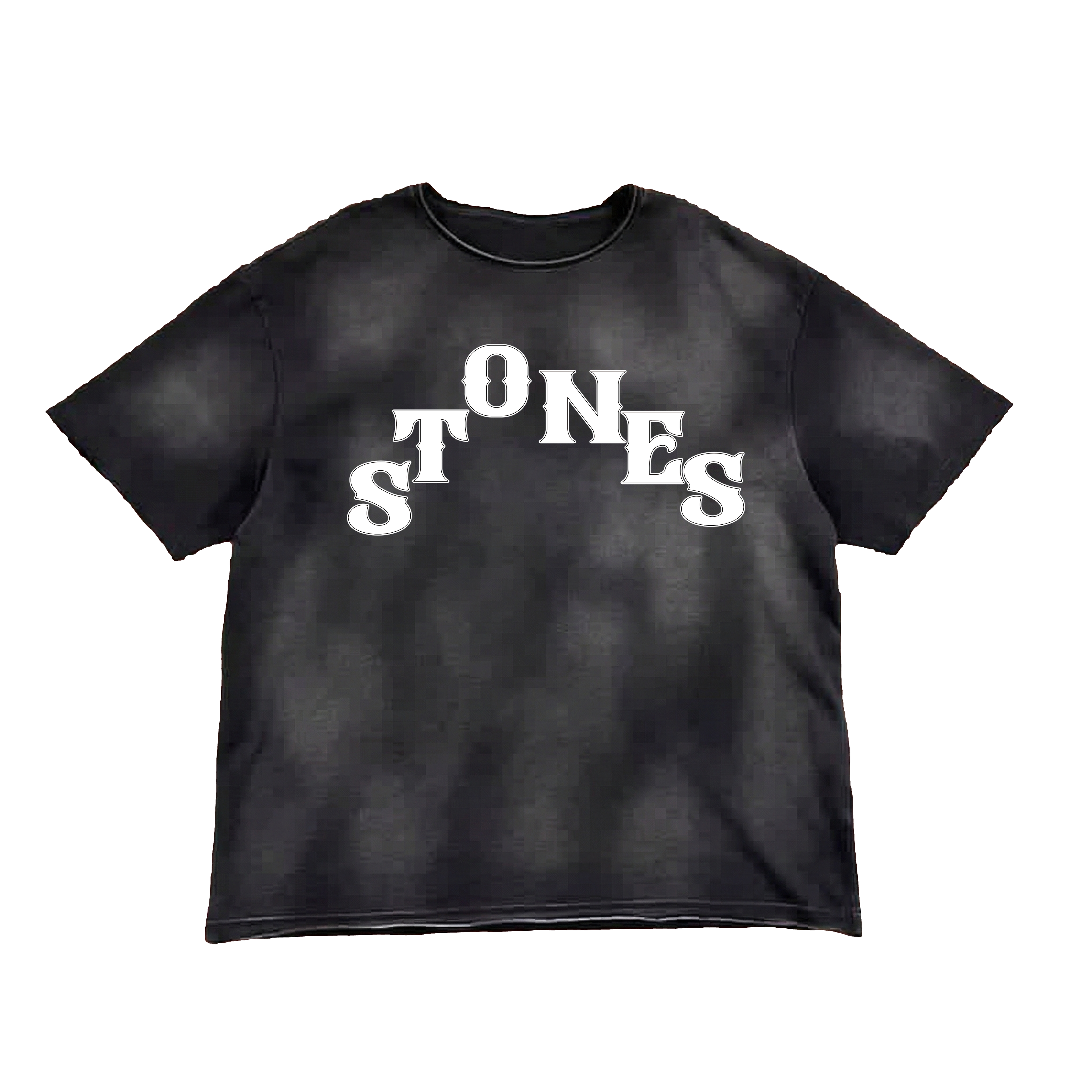 Stones Rhinestones T-Shirt - Acid Wash
