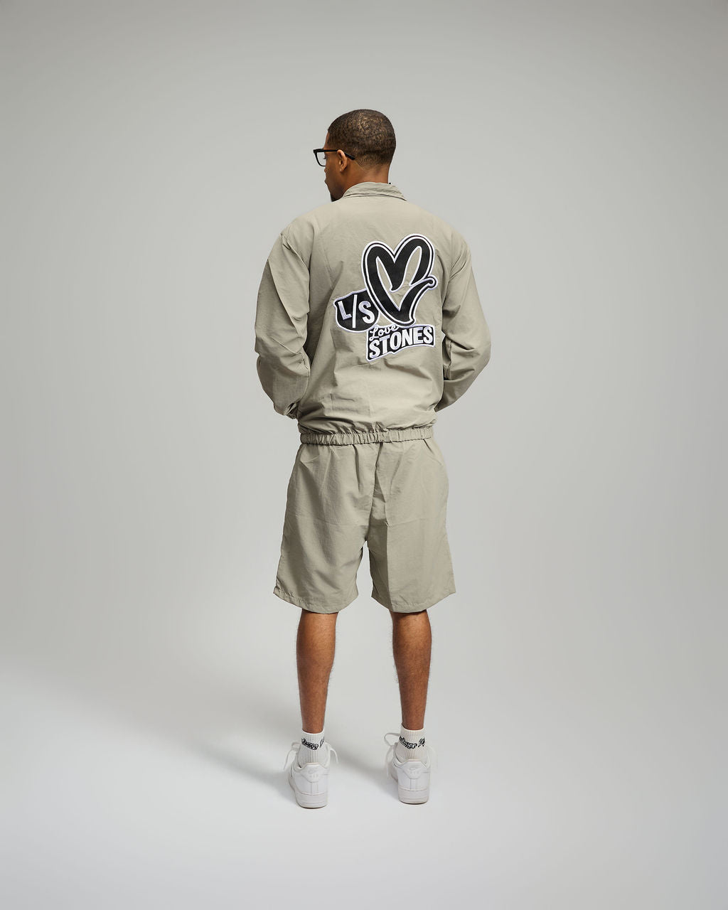 Nylon Triple Logo Set - Grey