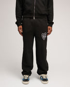 Staple Heart Pants - Black