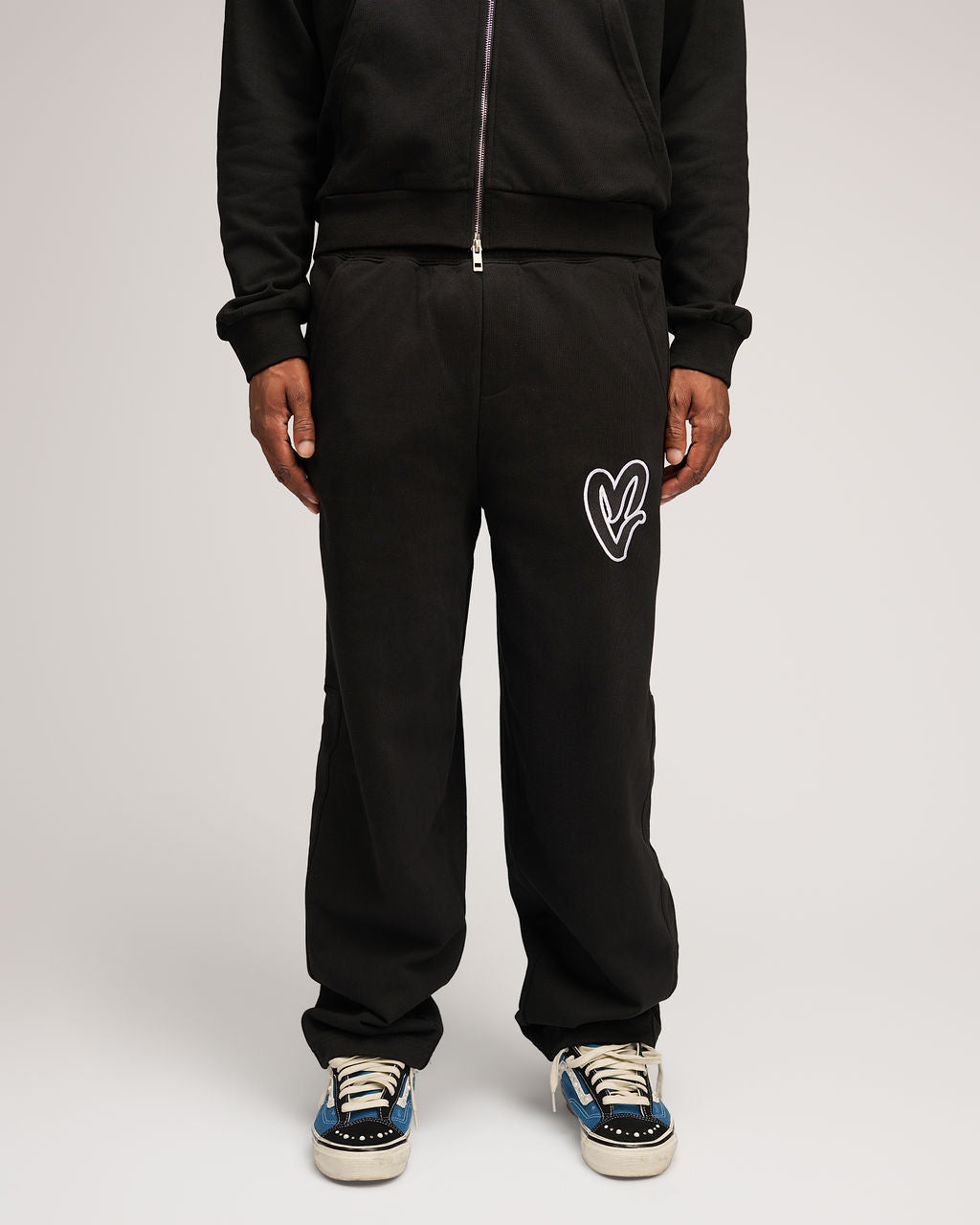 Staple Heart Pants - Black