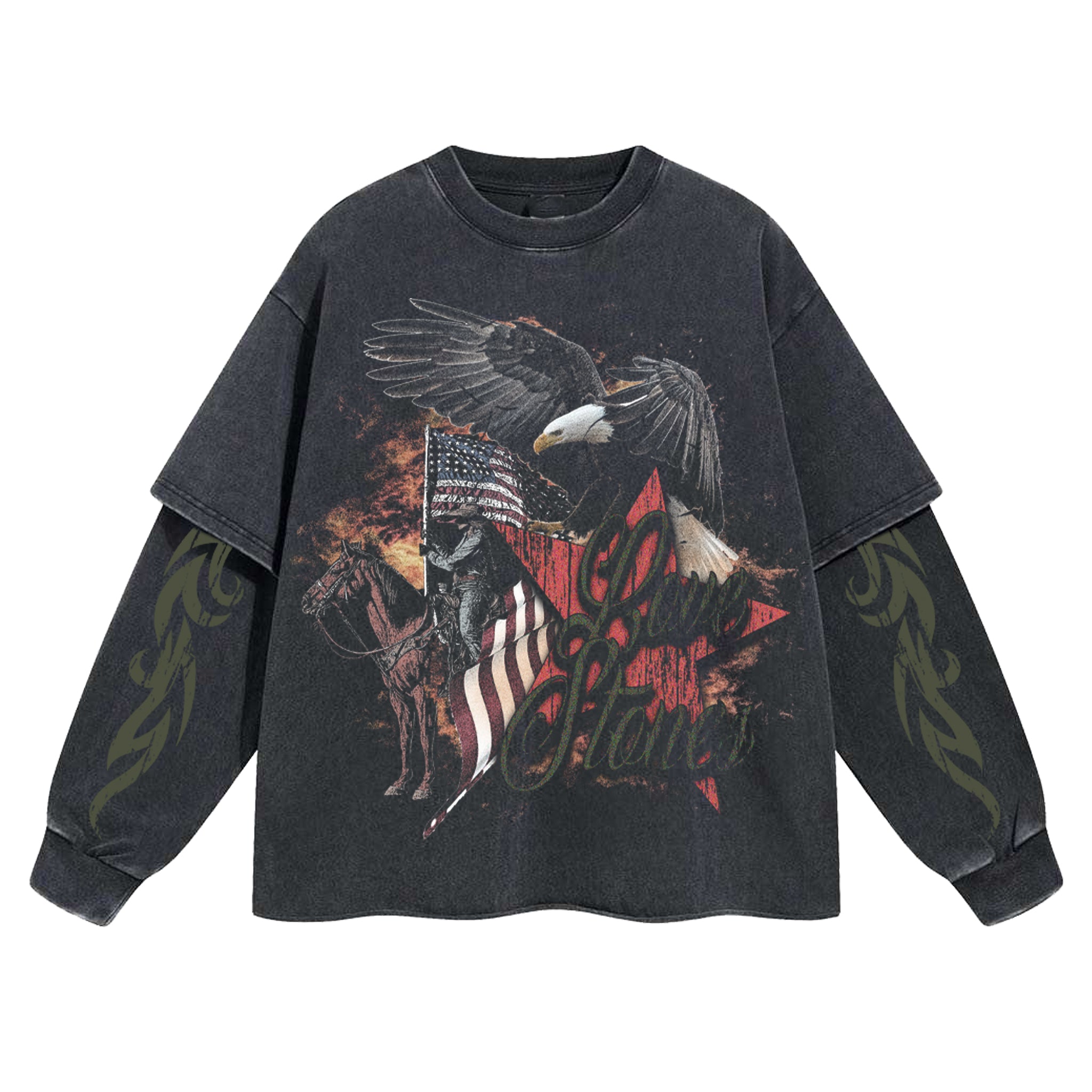 Stones Mountain Long Sleeve T-Shirt - Grey