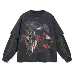 Stones Mountain Long Sleeve T-Shirt - Grey