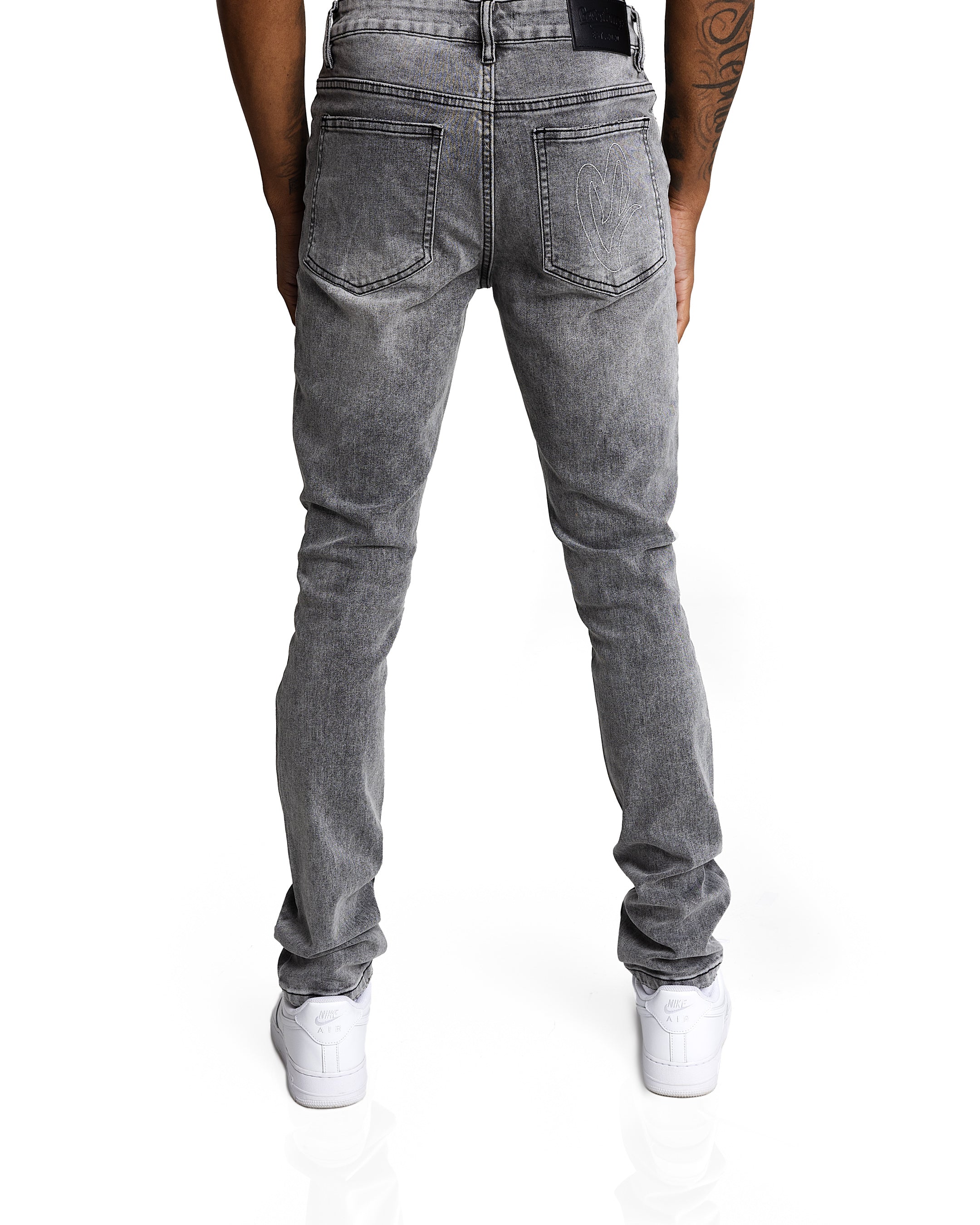 Men's - X51 Stoned Grey Denim “Skinny” Jeans