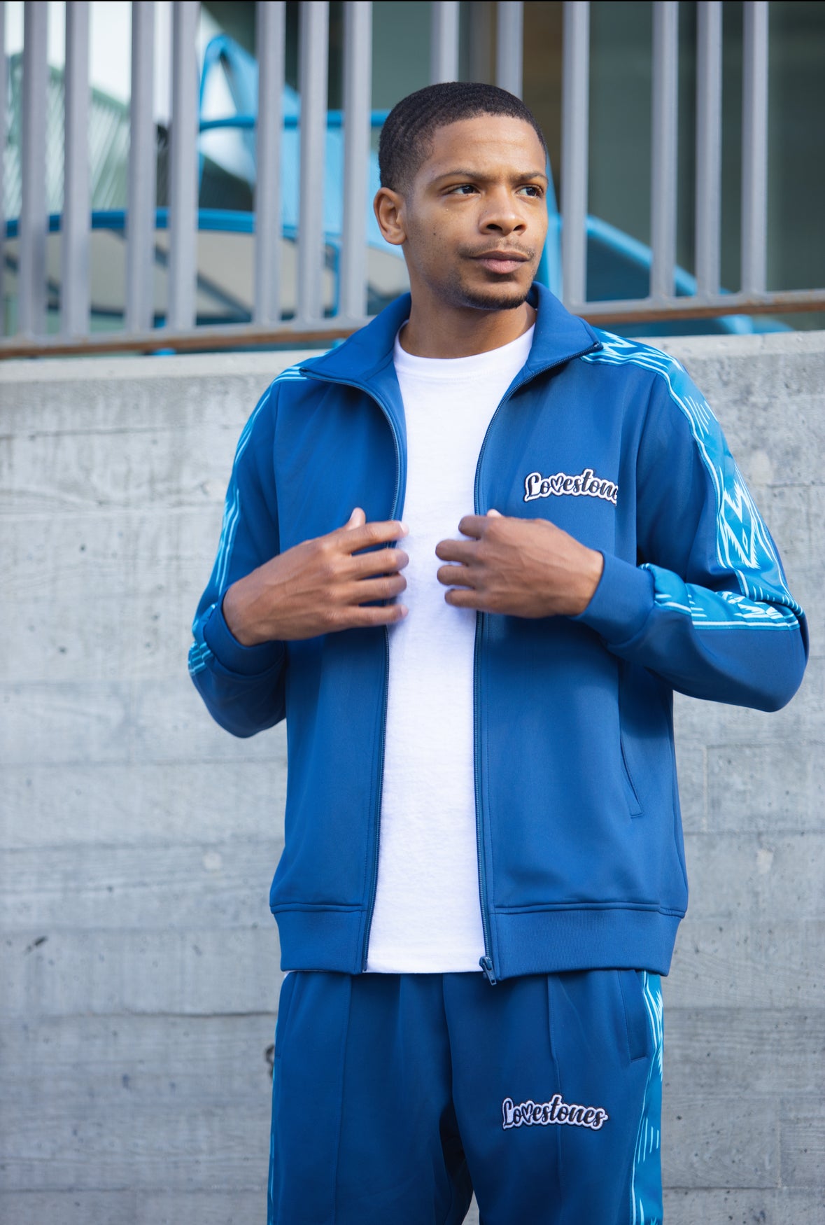 Lovestones Track Jacket -  Gamma Blue