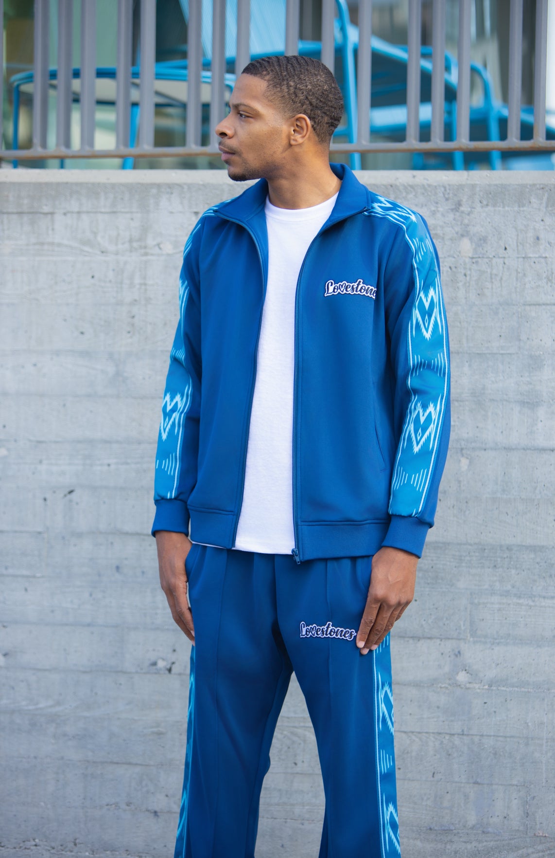 Lovestones Track Jacket -  Gamma Blue
