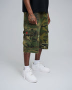 Lovestones Camo Jorts - Red