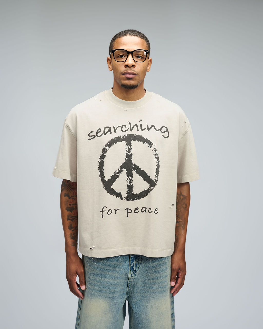 Searching for Peace Shirt - Tan