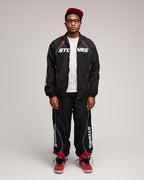 Freedom Nylon Jogging Set - Black/Red
