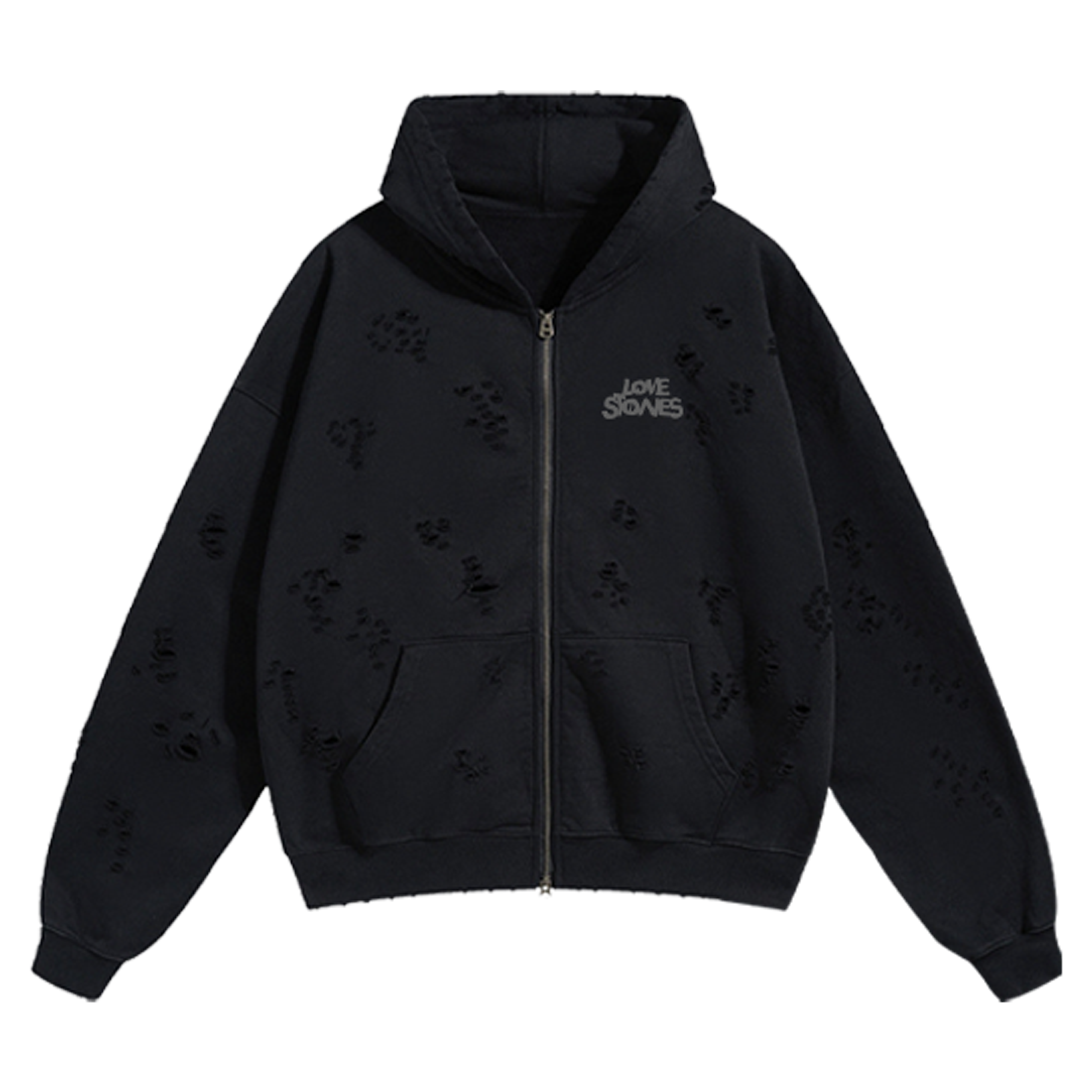 Stones Mountain Distressed Jacket - Black