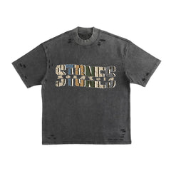 Stones Mountain Distress T-Shirt -  Grey